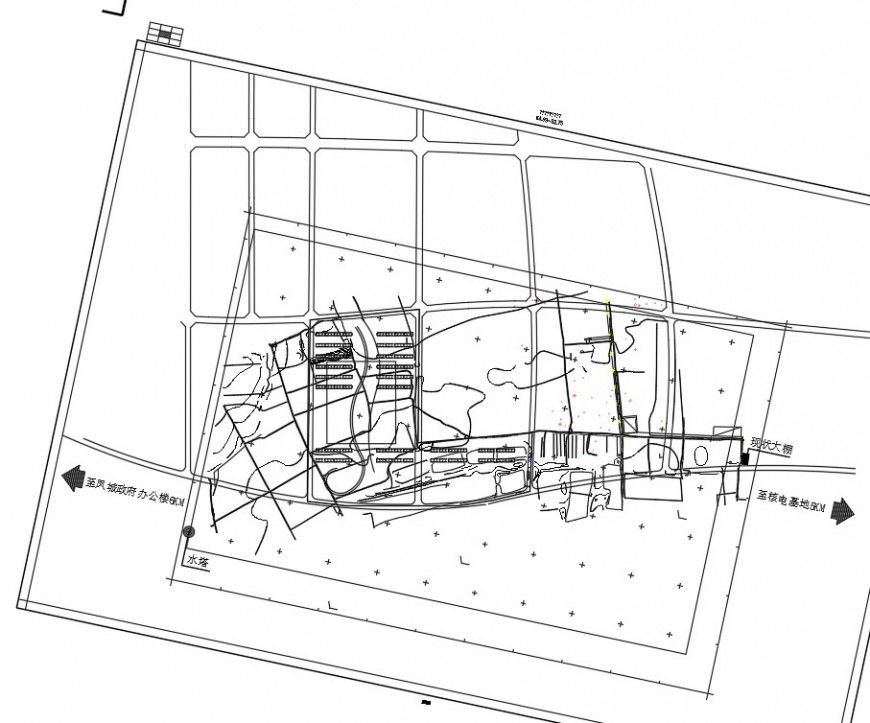 Detail of site location plan layout file