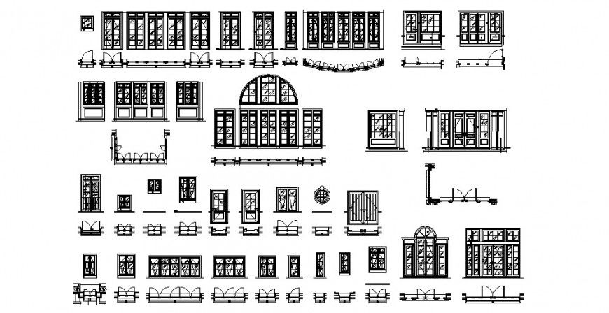 Detail plan and elevation door detail