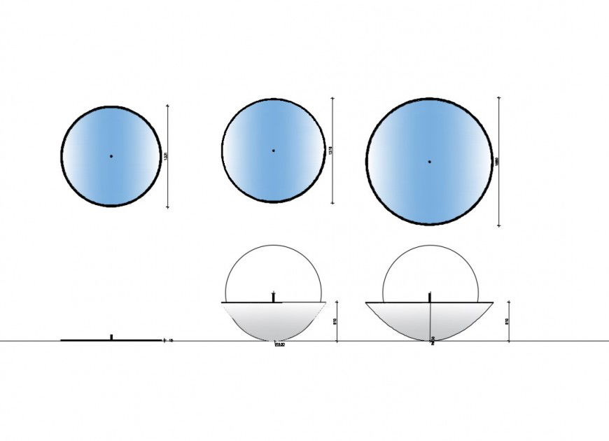 Detail plan and elevation of fountain design 2d view autocad file