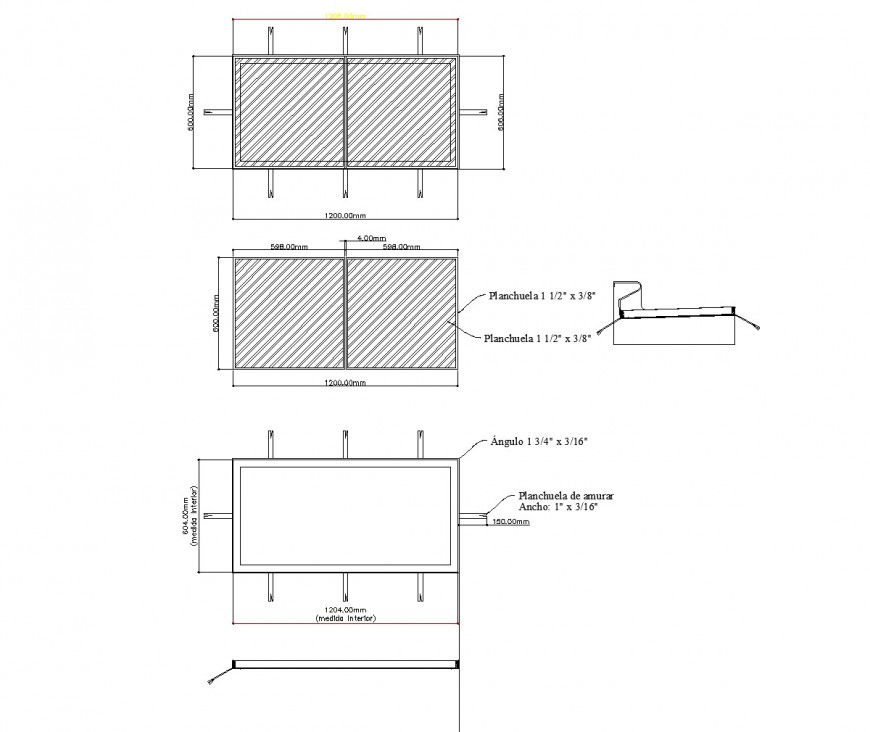 Detail reap labials dwg file