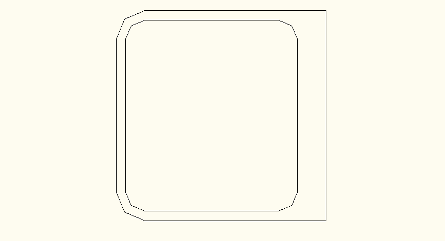 Detail rectangular sink elevation and plan layout file
