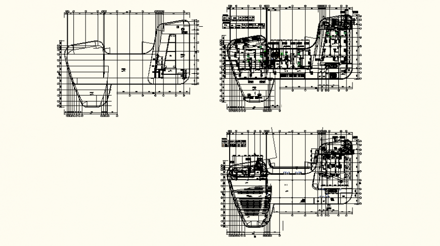 Detail resort plan elevation layout file