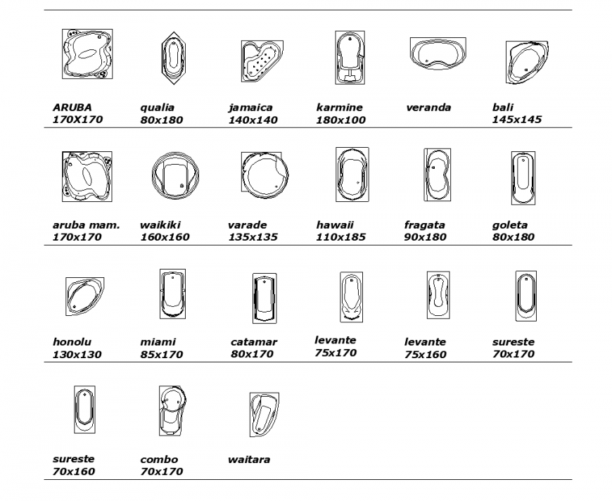 Detail sanitary blocks elevation layout 2d view autocad file