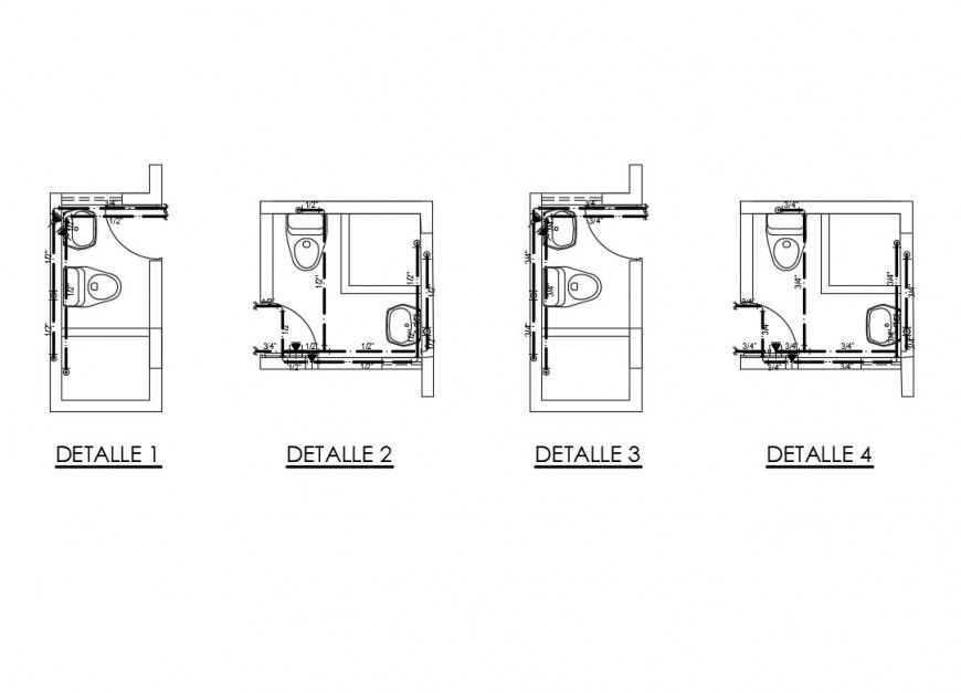 Detail sanitary toilet 2d view CAD block autocad file