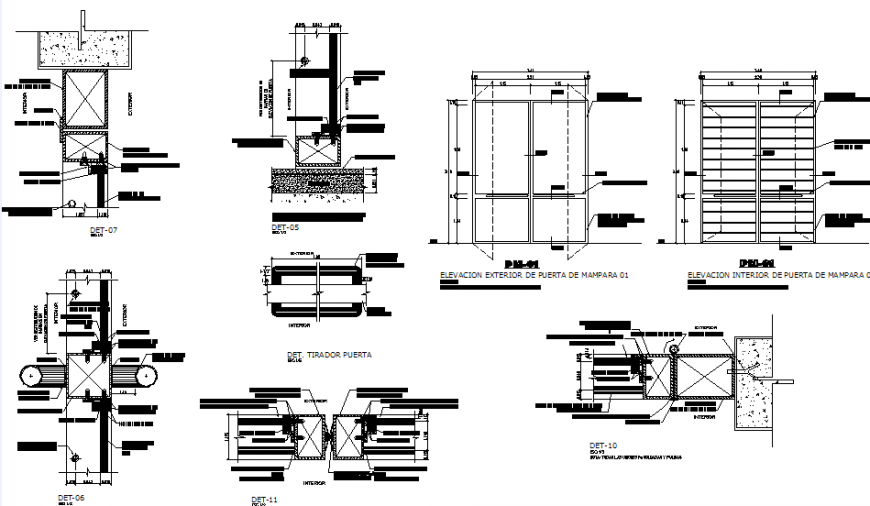 Detail screen section plan