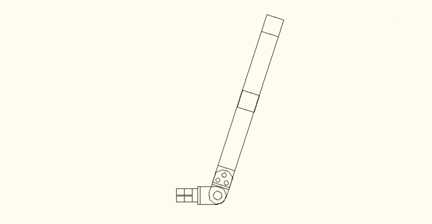 Detail section facade dwg file