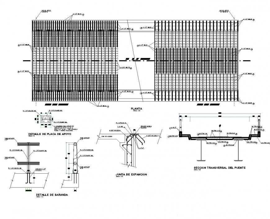 Detail Slab plan and section autocad file
