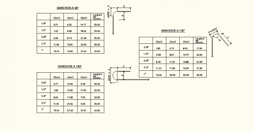 Detail specification table list autocad file