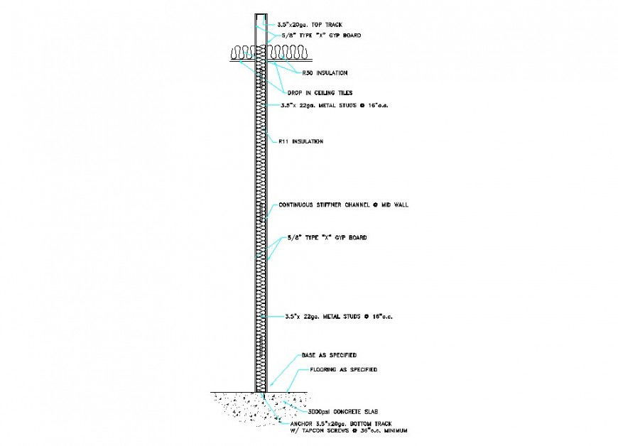 Detail structural unit block layout file in autocad format