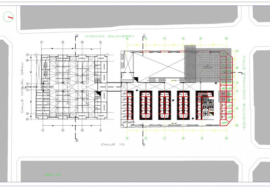 Detail Urban market autocad file