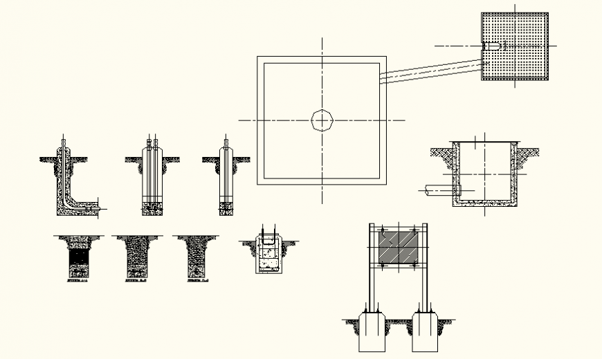 Detail work surface detail plan and elevation autocad file