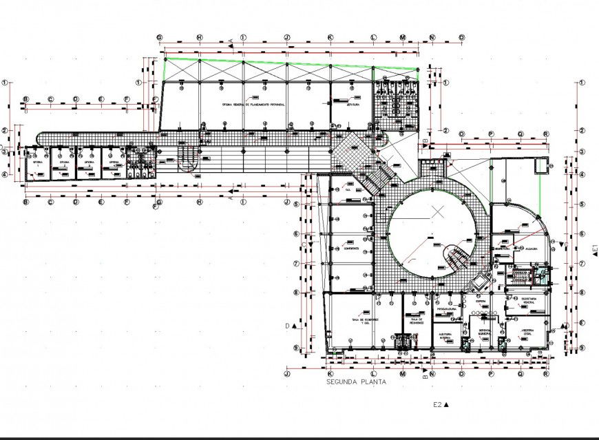 Detail Working commercial building plan autocad file