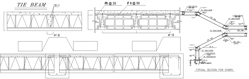 Details joist ceiling concrete plan dwg file.