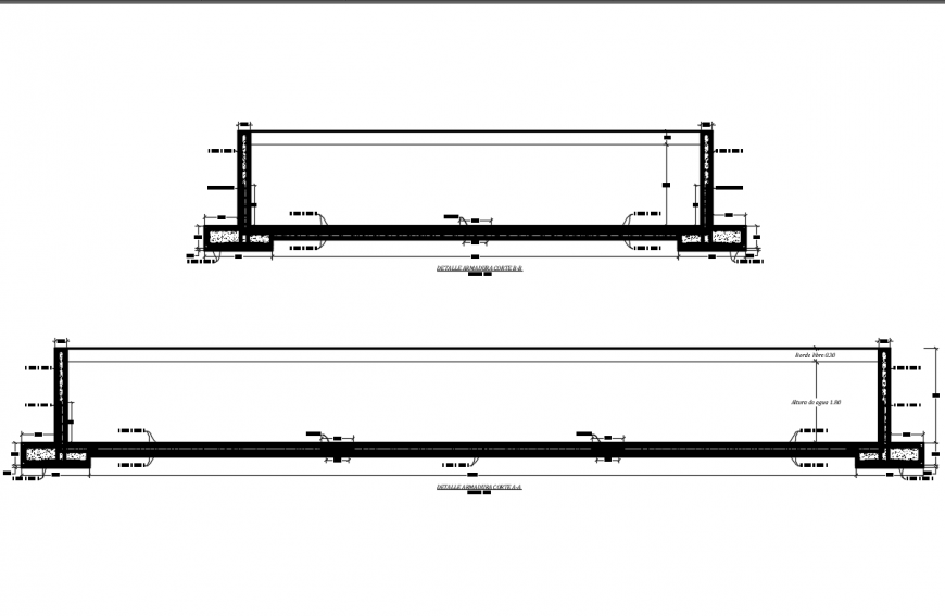 Details of armor box in addiction and armor in flagstone dwg file