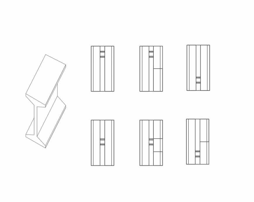 Details of beam structure cad drawing dwg file