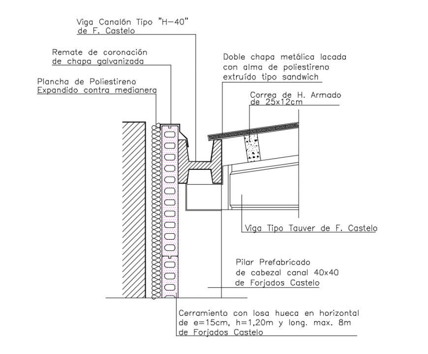 Details of constructive plumbing details of deck dwg file