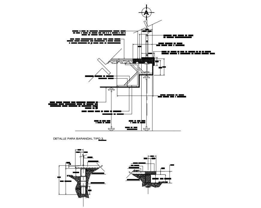 Details of cutting of ceiling lights constructive details dwg file