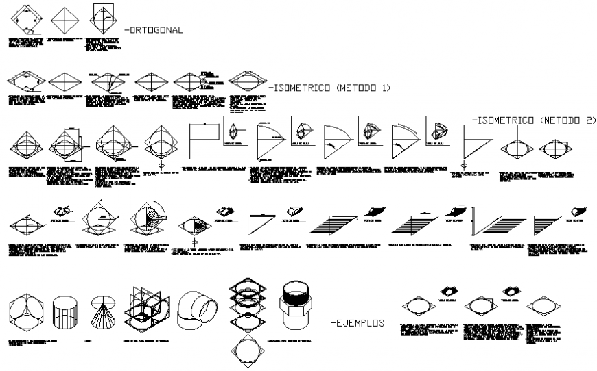 Details of draw an almost perfect circumference in isometric dwg file