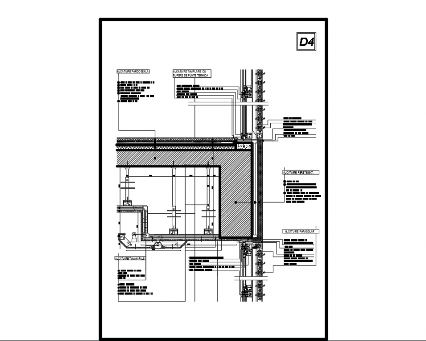 Details of finishing plywood windows finishing and constructive structure dwg file
