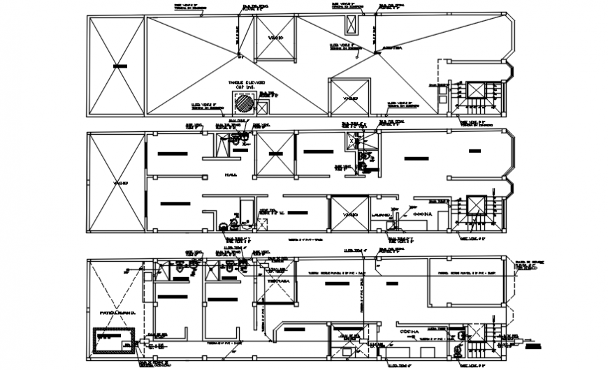 Details of housing blocks CAD drawings 2d view autocad software file