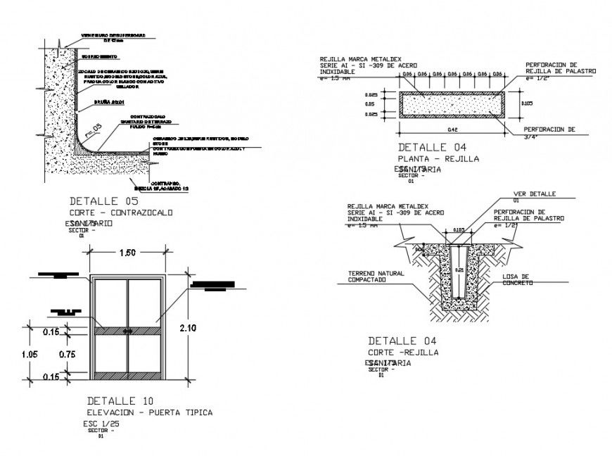 Development of cleaning space drawings detailing 2d view dwg file