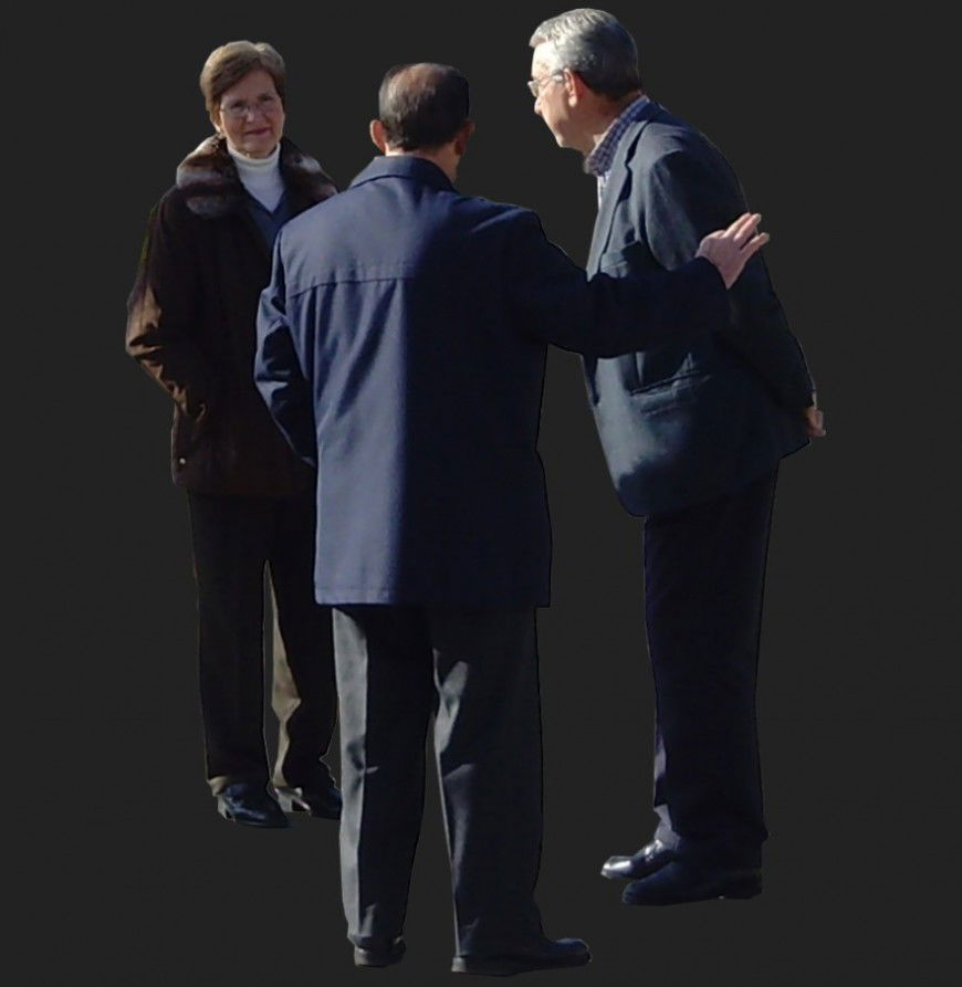 Different old aged man and woman layout JPEG file