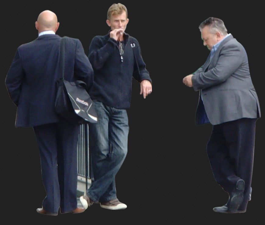 Different aged men detail 3d model layout JPEG file