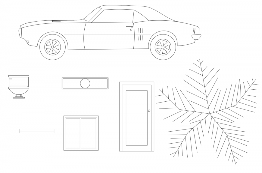Different auto cad block and symbol in auto cad file