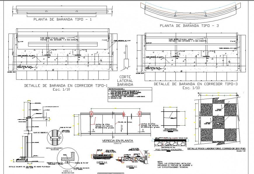 Different constructive unit 2d view CAD structural block layout autocad file