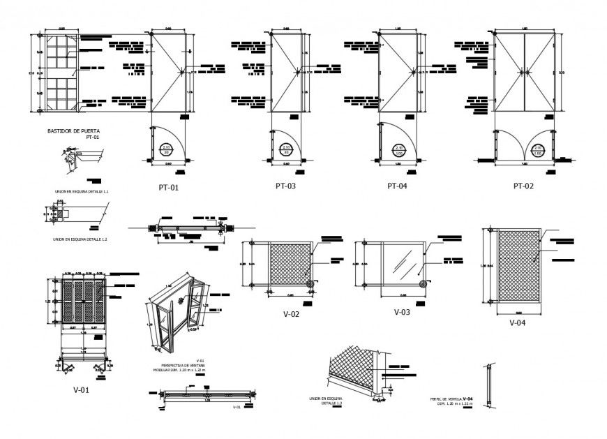 Different door and window 2d view CAD blocks autocad file