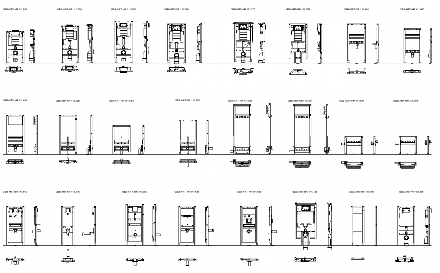 Different Elevator and lifts 2d view layout elevation AutoCAD file