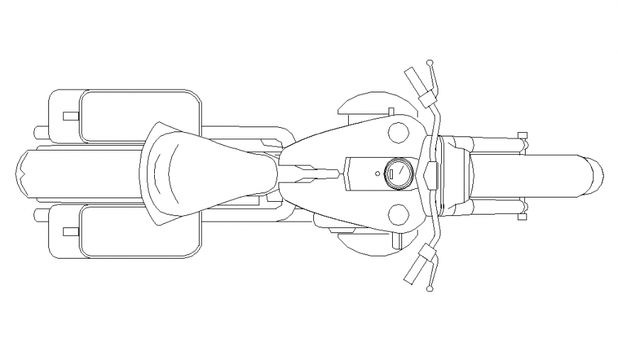 Different Type of 2D Bike top View Design