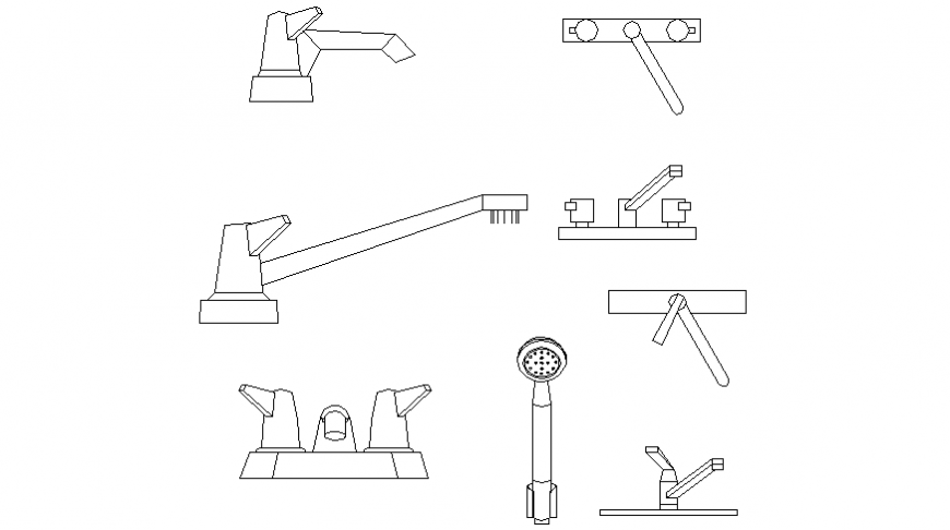Different types of Facet drawing in dwg file.