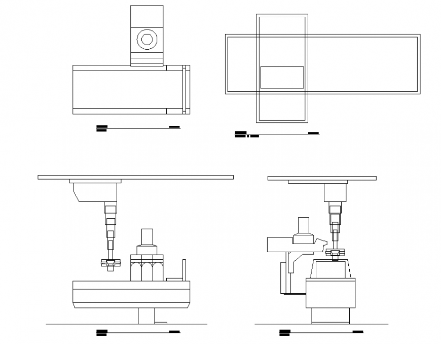 Digital X-ray Machine DWG AutoCAD Drawing with Layout and Elevations