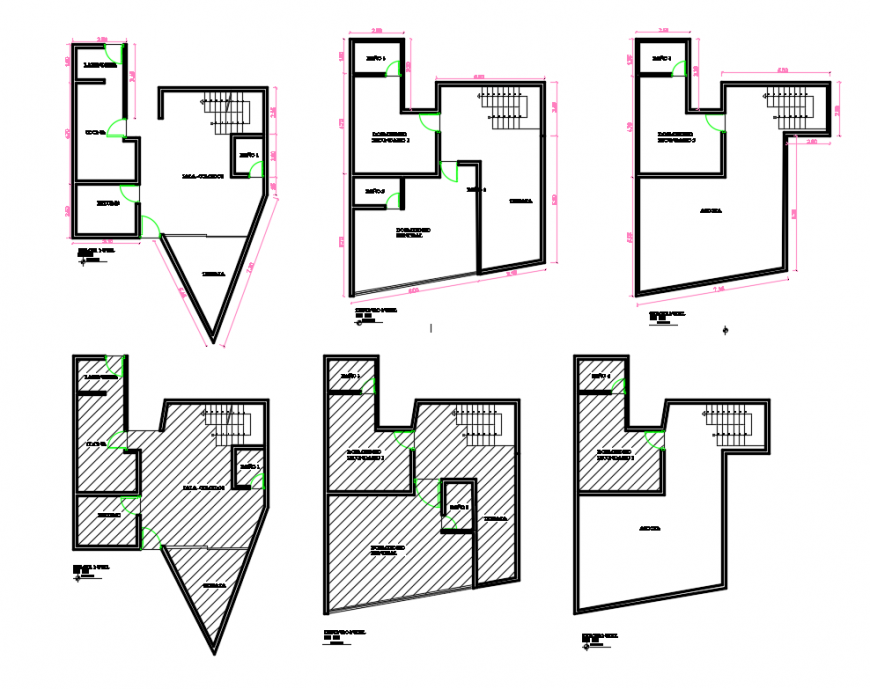 Distribution general floor plan details of house dwg file