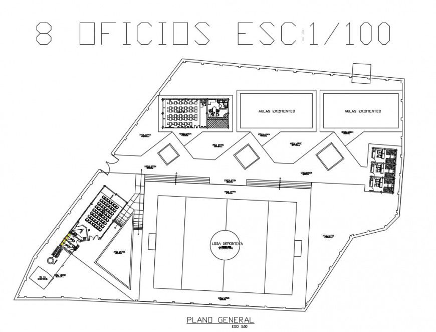 Distribution plan details of primary school cad drawing details dwg file