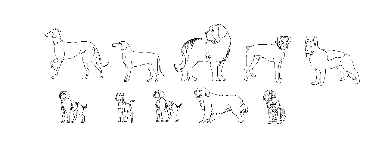 dogs dwg file