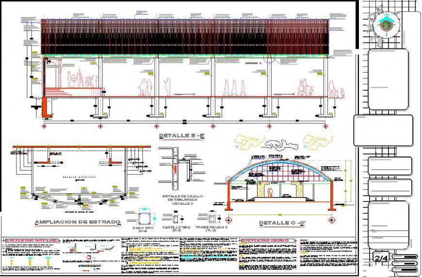 Dome multiple uses design detail drawing in dwg file.