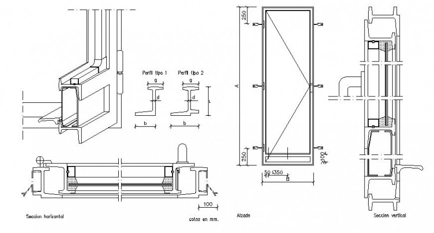 Door blocks drawings and construction units details in autocad