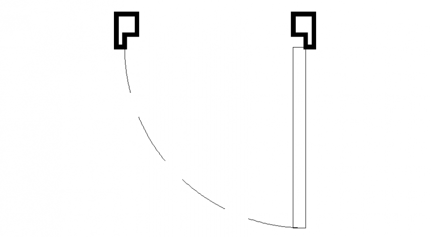 Door blocks drawings details 2d view autocad software file