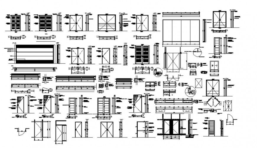 Door blocks drawings elevation 2d view autocad software file