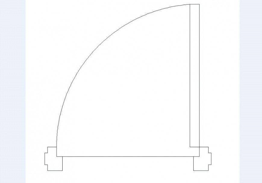 Door Civil engineers block in auto cad file