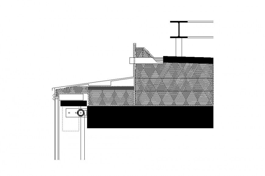 Door coupling and installation drawing details dwg file