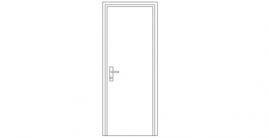 Door design with a view of door block with a view dwg file