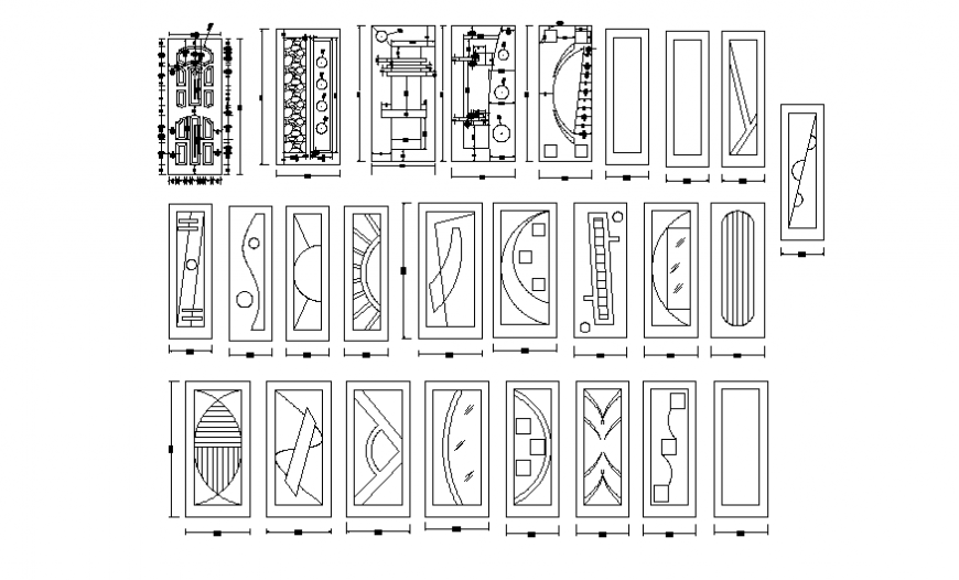 Door detail dwg file