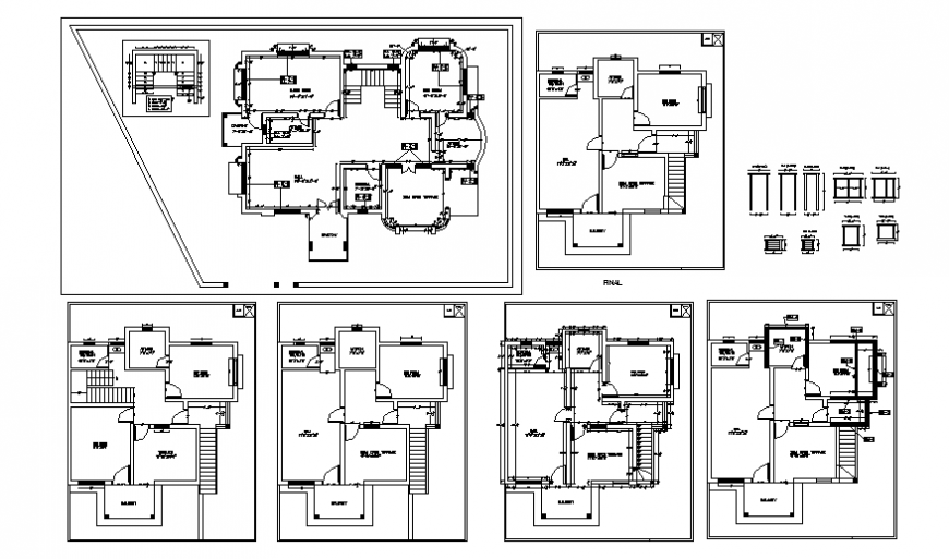 Door elevation and house plan layout file