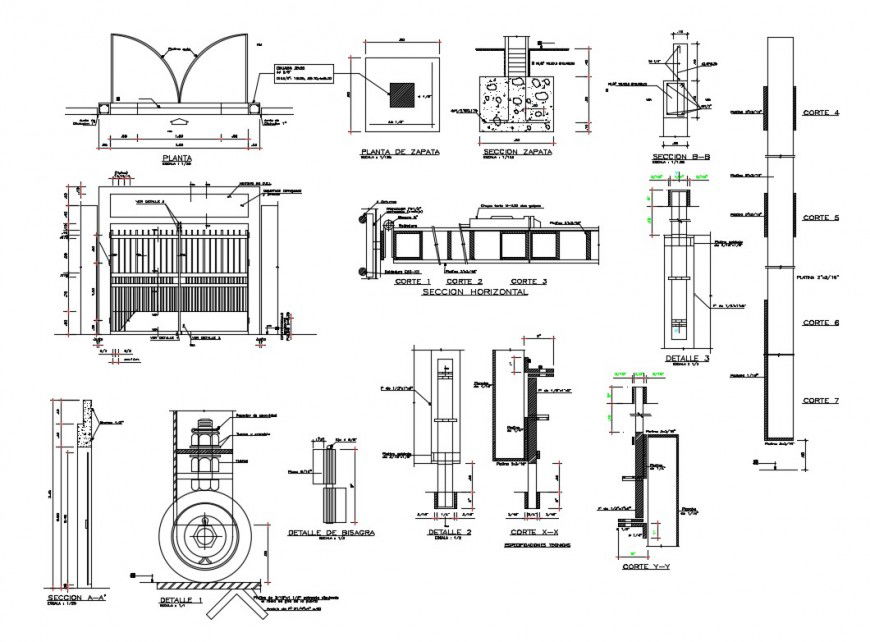 Door elevation and installation cad drawing details dwg file
