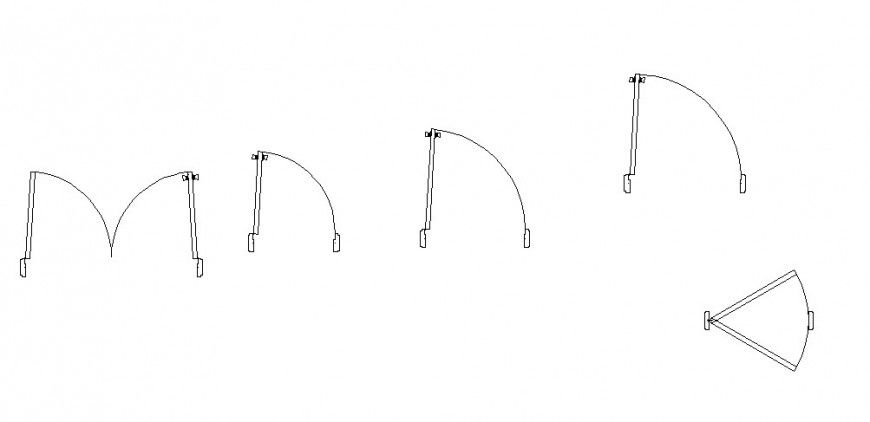 Door figure elevation blocks drawing details dwg file