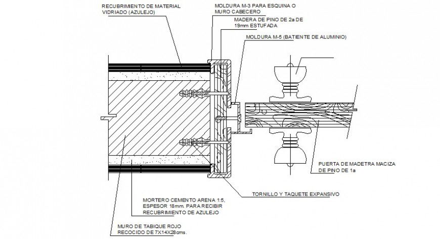Door fixtures drawings 2d view section autocad file
