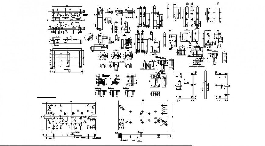 Door frames for lower and installation cad drawing details dwg file